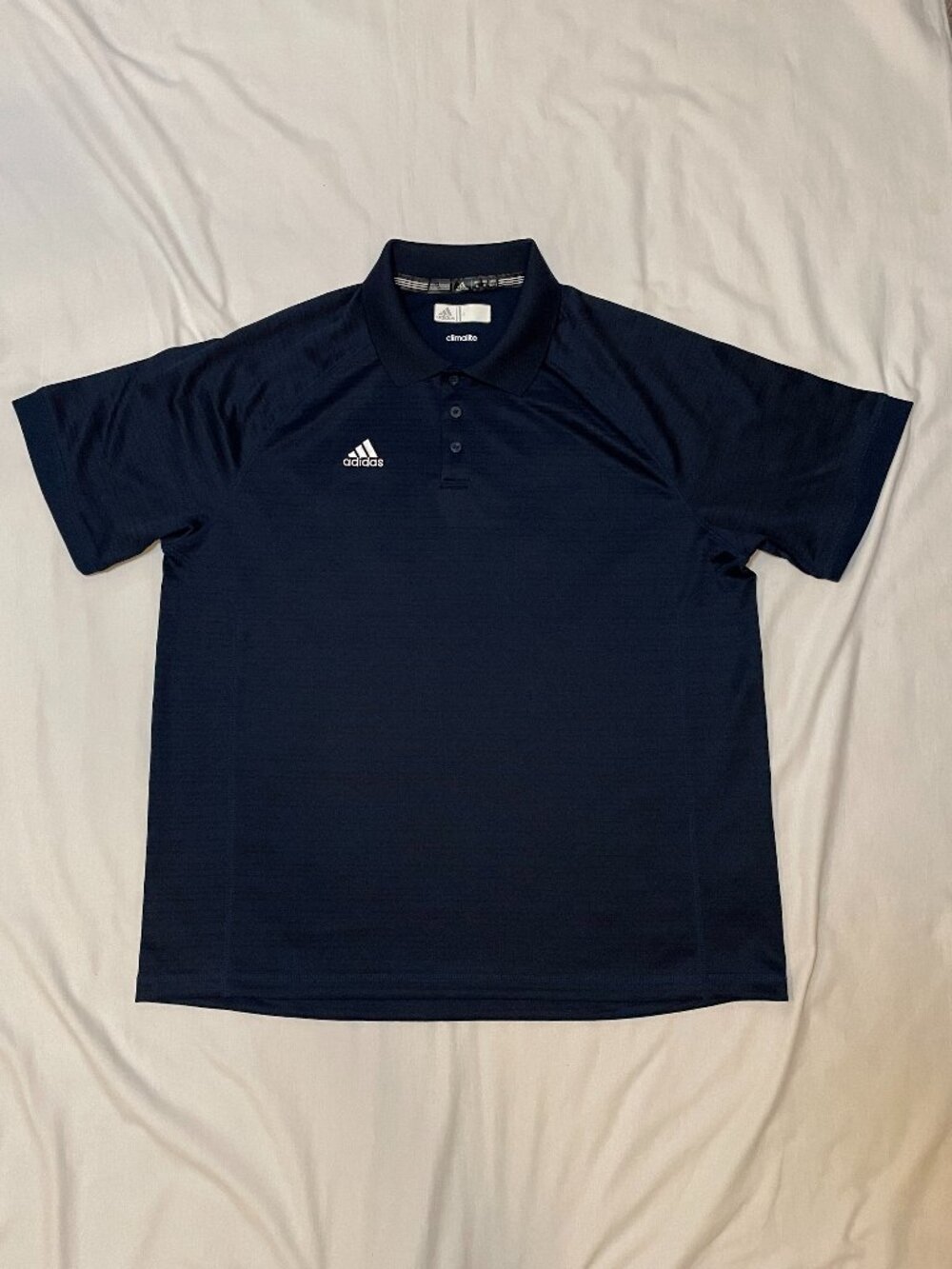 adidas Climalite Golf Polo Mens XL Dark Blue Striped
